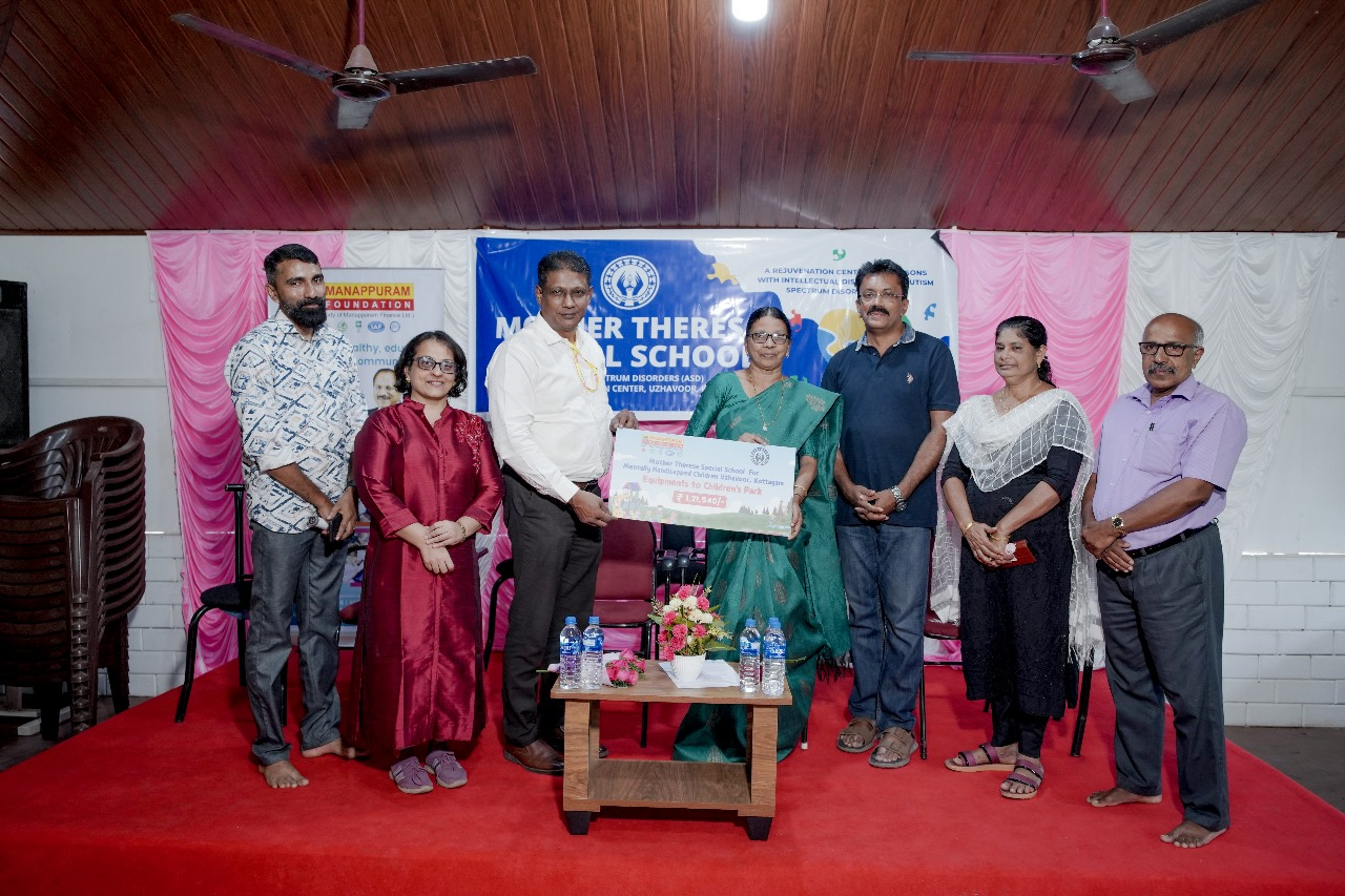 Donation of Equipment to Mother Teresa Special School for Mentally Handicapped Children, Uzhavoor, Kottayam