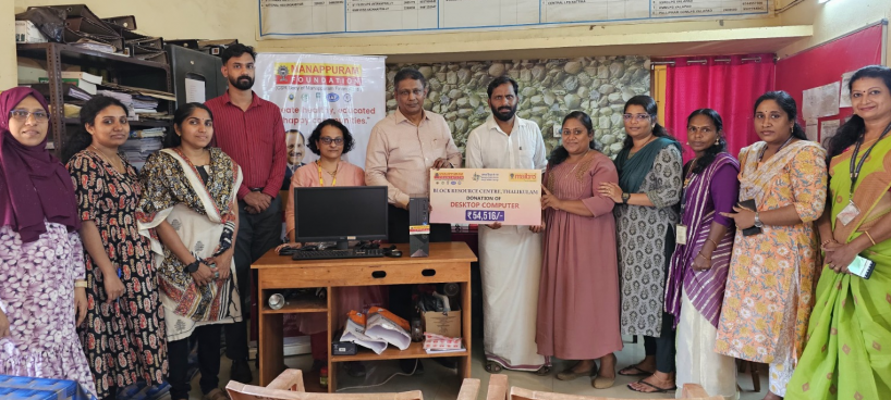 Donation of a desktop computer to the Block Resource Centre